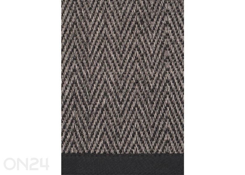 Narma sisalvaip Tuna™ carbon 80x160 cm suurendatud