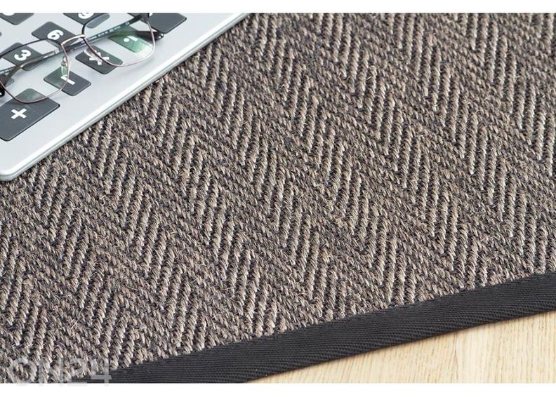 Narma sisalvaip Tuna™ carbon 80x160 cm suurendatud