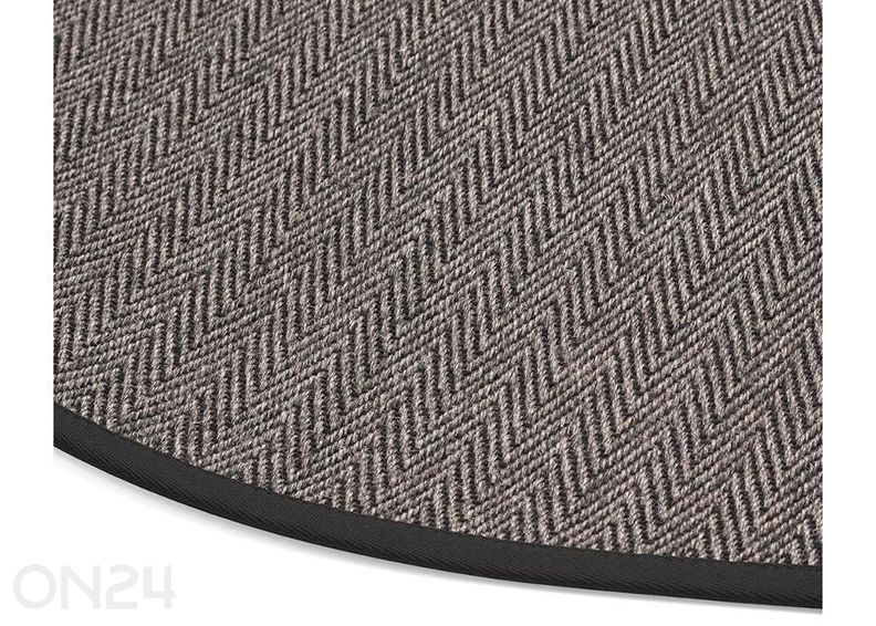 Narma sisalvaip Tuna™ carbon ümar Ø 160 cm suurendatud