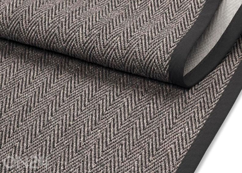 Narma sisalvaip Tuna™ carbon ümar Ø 160 cm suurendatud