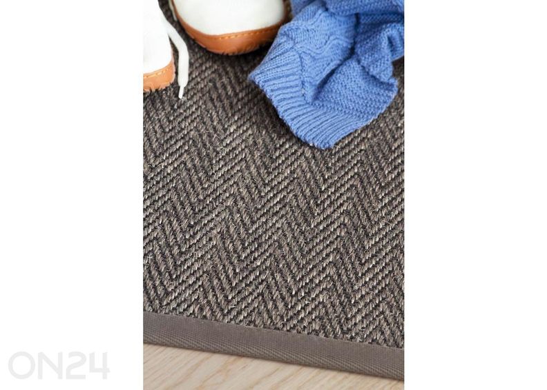 Narma sisalvaip Tuna™ cocoa 80x160 cm suurendatud