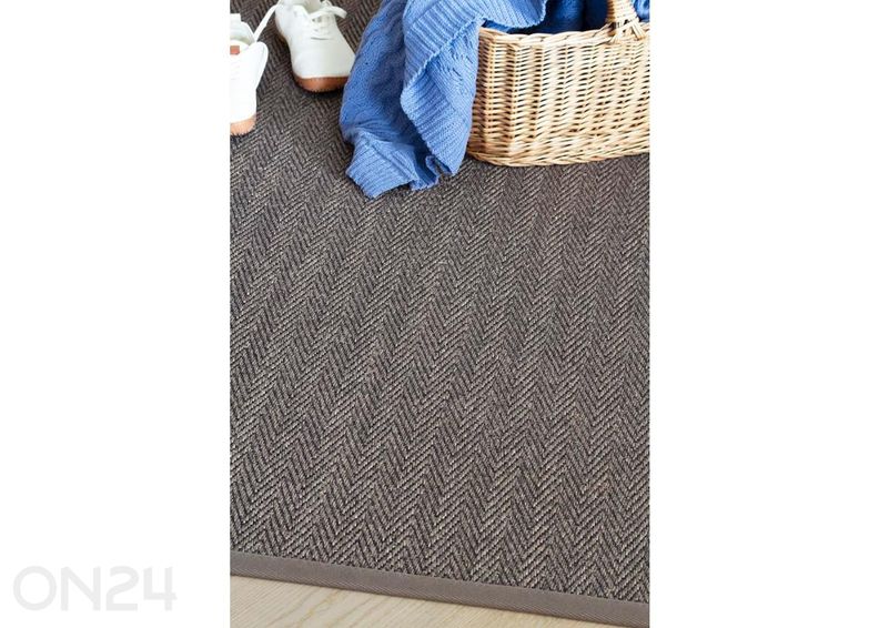 Narma sisalvaip Tuna™ cocoa 80x160 cm suurendatud