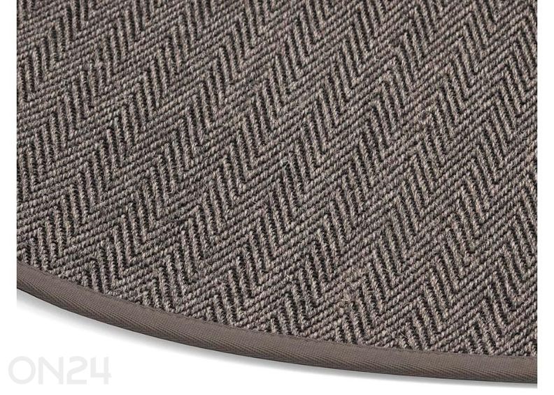 Narma sisalvaip Tuna™ cocoa ümar Ø 160 cm suurendatud
