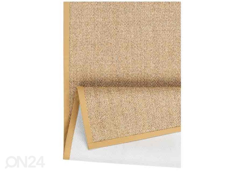 Narma sisalvaip Tuna™ gold 80x400 cm suurendatud