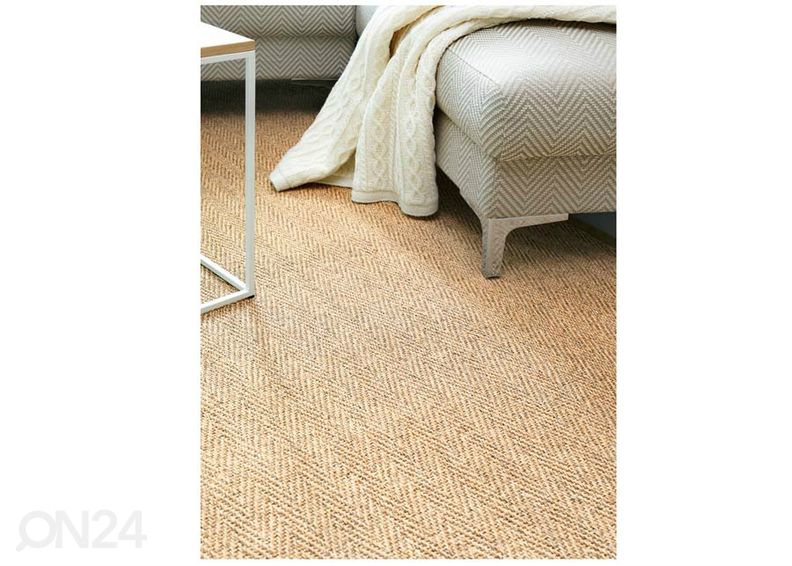 Narma sisalvaip Tuna™ gold 80x400 cm suurendatud