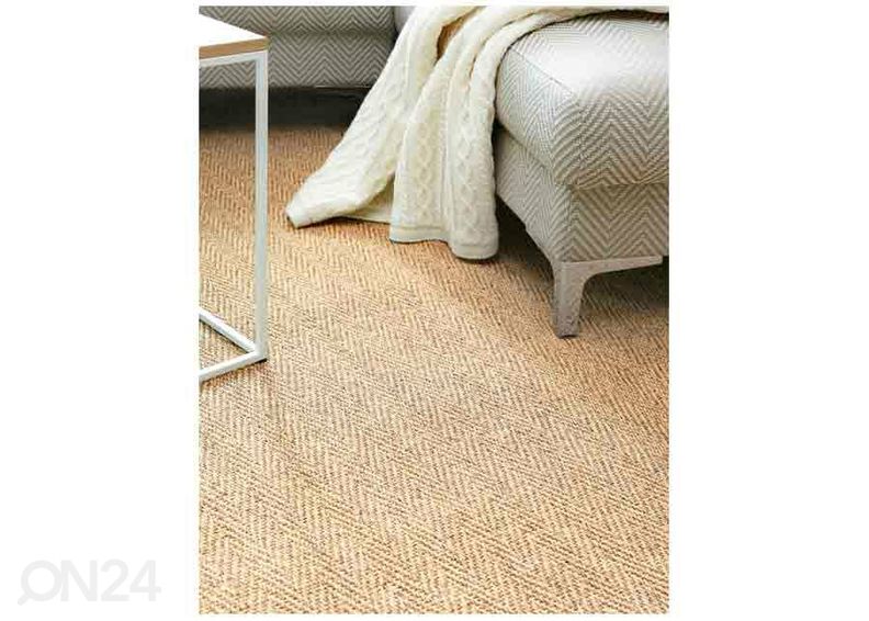 Narma sisalvaip Tuna™ gold ümar Ø 160 cm suurendatud