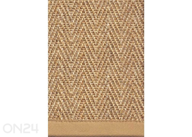 Narma sisalvaip Tuna™ gold ümar Ø 160 cm suurendatud