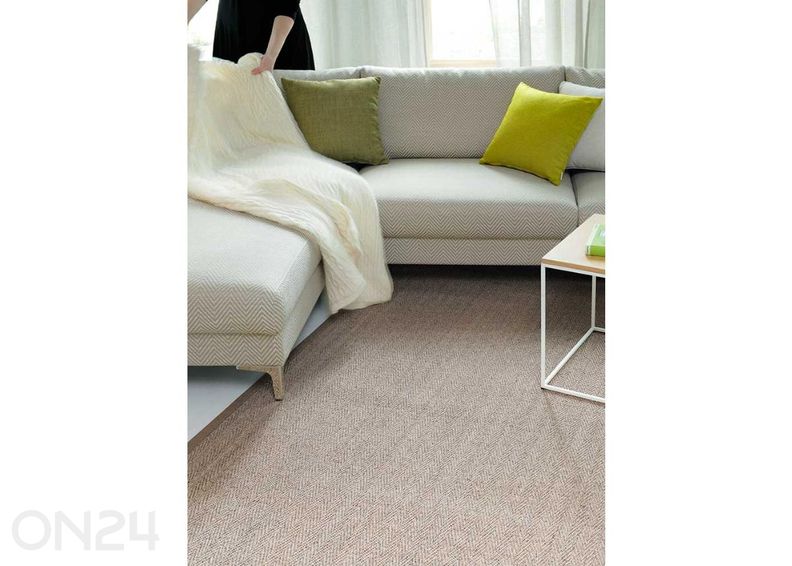 Narma sisalvaip Tuna™ linen ümar Ø 160 cm suurendatud