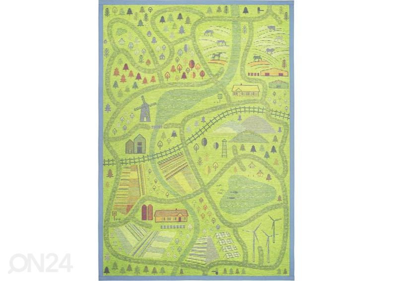 Narma smartWeave® DUO vaip Ülejõe blue-green 100x160 cm suurendatud