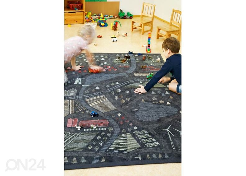 Narma smartWeave® DUO vaip Ülejõe carbon 100x160 cm suurendatud