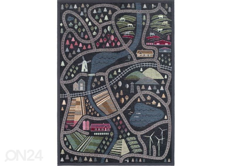 Narma smartWeave® DUO vaip Ülejõe carbon 140x200 cm suurendatud
