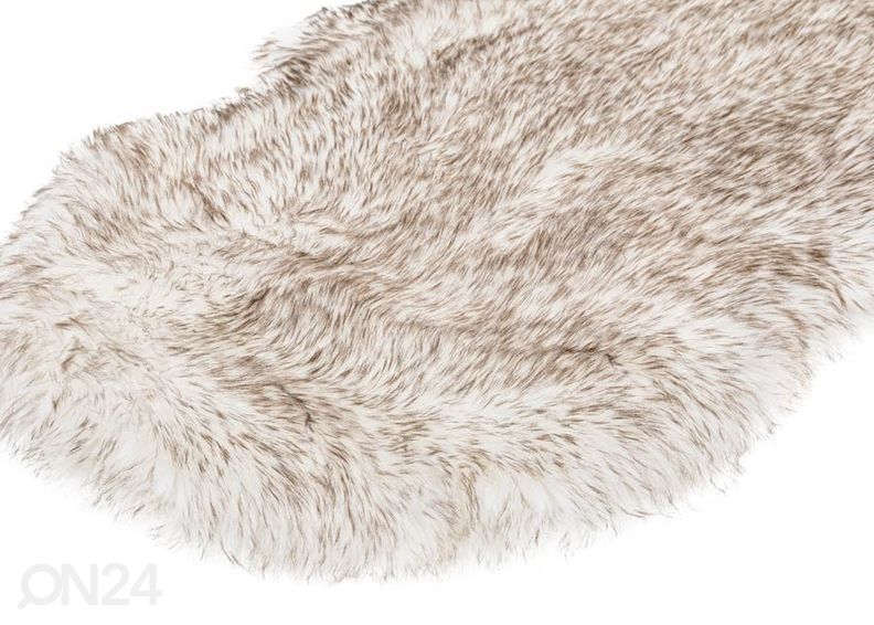 Narma Vegan Fur plüüsvaip Dolly linen tip 60x160 cm suurendatud