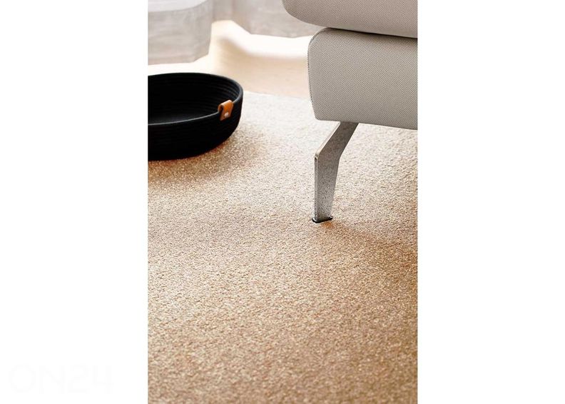 Narma veluurvaip Eden™ camel ümar Ø 133 cm suurendatud