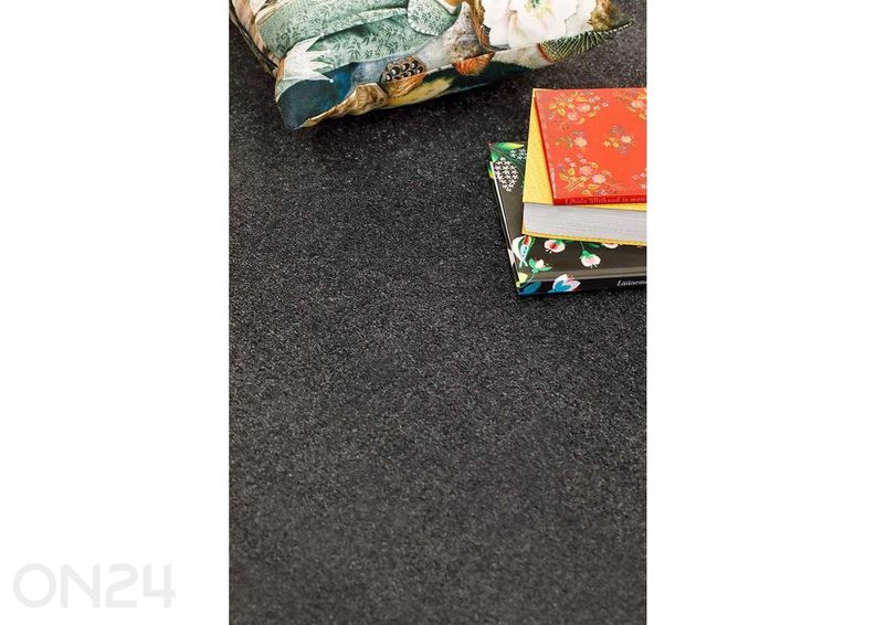 Narma veluurvaip Eden™ carbon ümar Ø 133 cm suurendatud