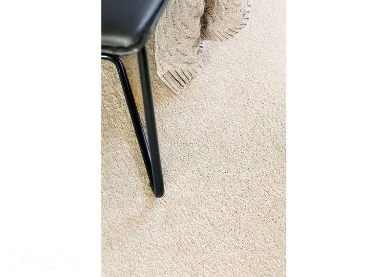 Narma veluurvaip Eden™ cream ümar Ø 133 cm suurendatud