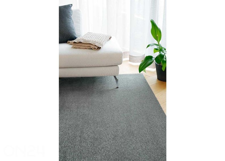 Narma veluurvaip Eden™ grey ümar Ø 133 cm suurendatud