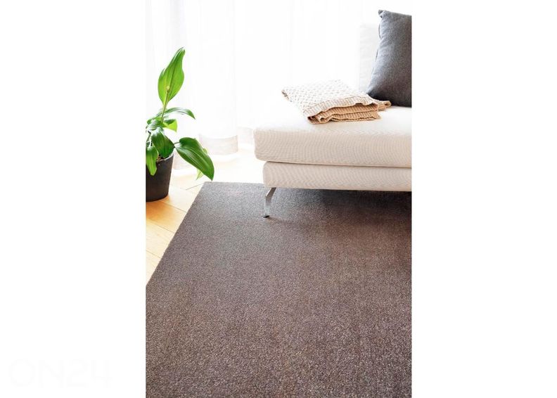 Narma veluurvaip Eden™ linen ümar Ø 200 cm suurendatud
