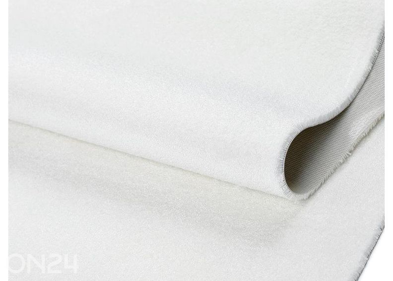 Narma veluurvaip Eden™ white ümar Ø 200 cm suurendatud