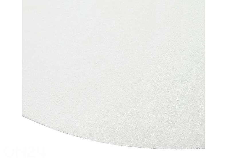 Narma veluurvaip Eden™ white ümar Ø 200 cm suurendatud