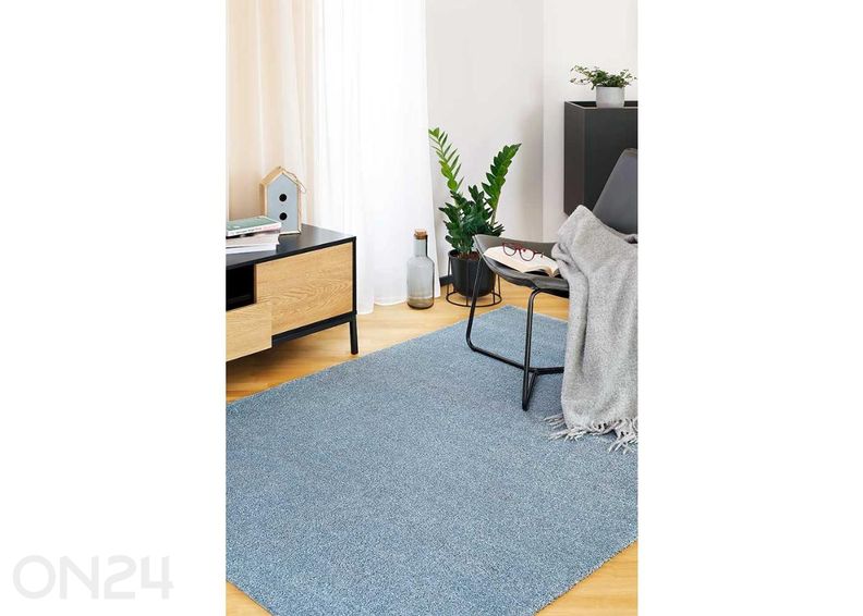Narma veluurvaip Noble™ blue ümar Ø 200 cm suurendatud