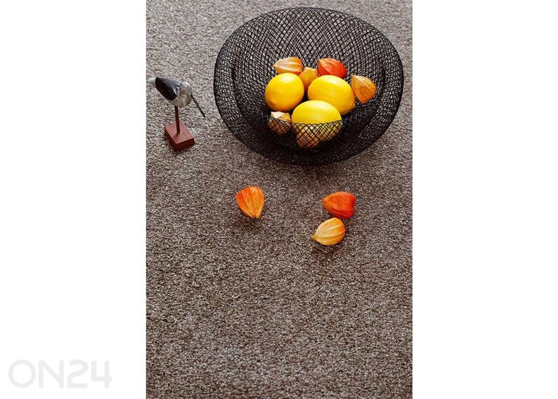 Narma veluurvaip Noble™ brown ümar Ø 133 cm suurendatud