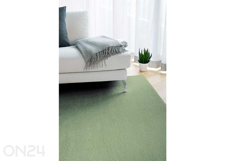 Narma veluurvaip Noble™ green ümar Ø 133 cm suurendatud