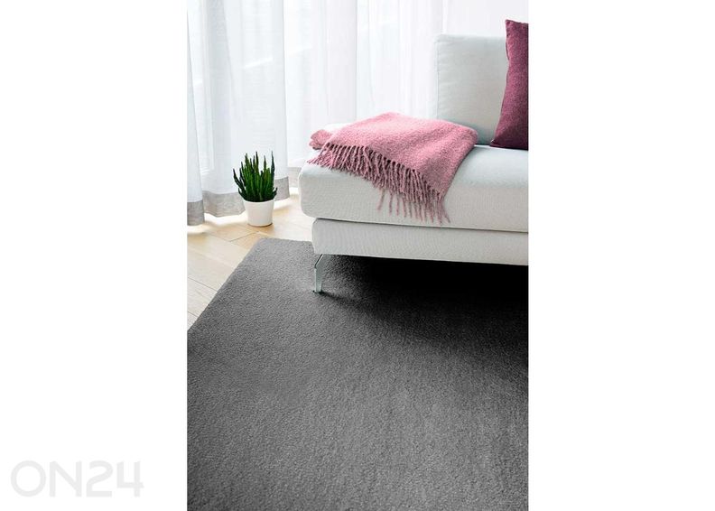 Narma veluurvaip Noble™ grey ümar Ø 133 cm suurendatud