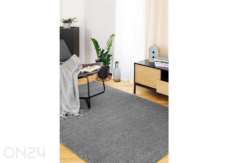 Narma veluurvaip Noble™ grey ümar Ø 133 cm suurendatud
