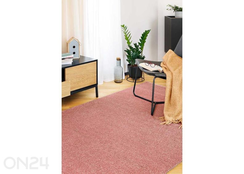 Narma veluurvaip Noble™ ümar coral Ø 133 cm suurendatud