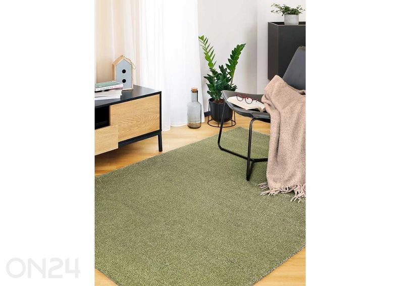 Narma veluurvaip Noble™ ümar sage Ø 200 cm suurendatud