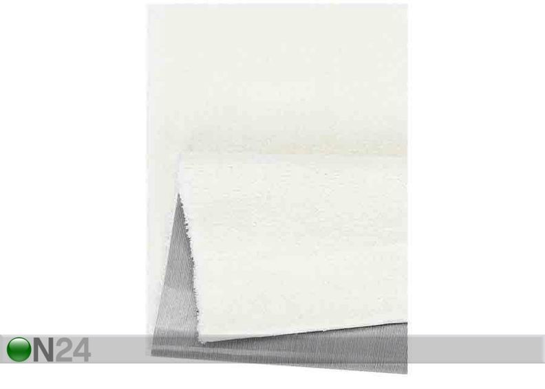 Narma veluurvaip Noble white 200x300 cm suurendatud