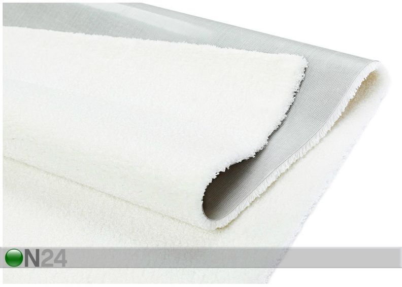 Narma veluurvaip Noble white 200x300 cm suurendatud