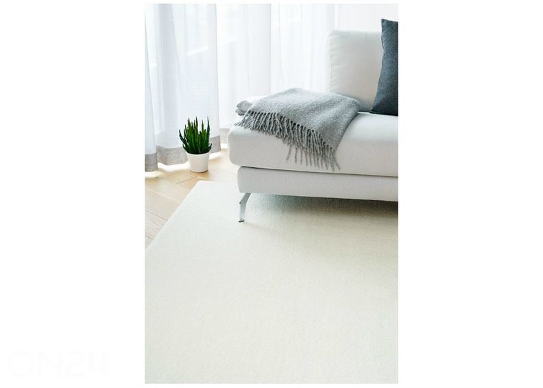 Narma veluurvaip Noble™ white 67x133 cm suurendatud