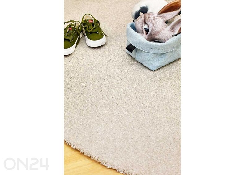 Narma veluurvaip Wow™ ümar cream Ø 200 cm suurendatud