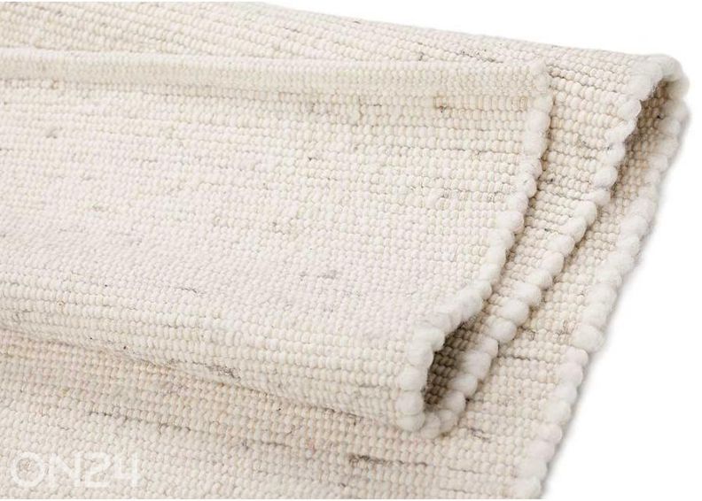 Narma villane käsikootud vaip Hygge white 160x230 cm suurendatud