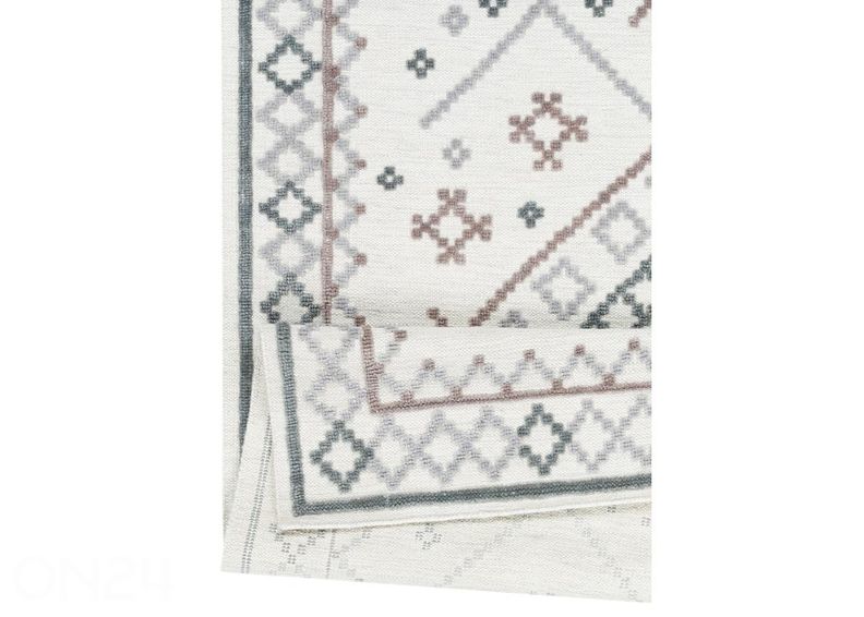 Narma villane käsikootud vaip Palanga grey-beige 140x200 cm suurendatud