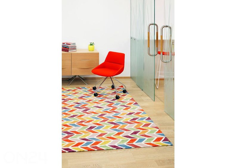 Narma villane käsikootud vaip Talsi multi 140x200 cm suurendatud