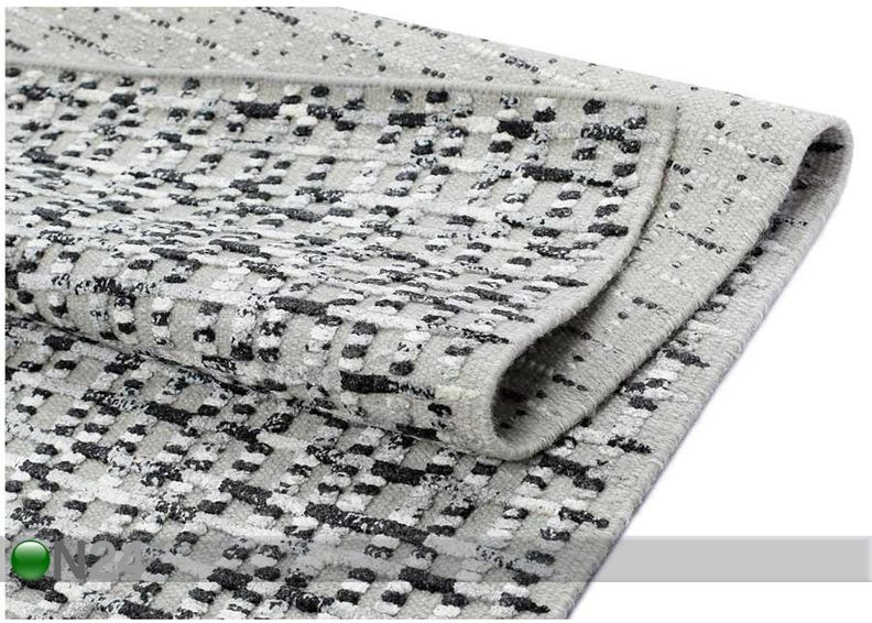 Narma villane käsikootud vaip Virrati silver 160x230 cm suurendatud