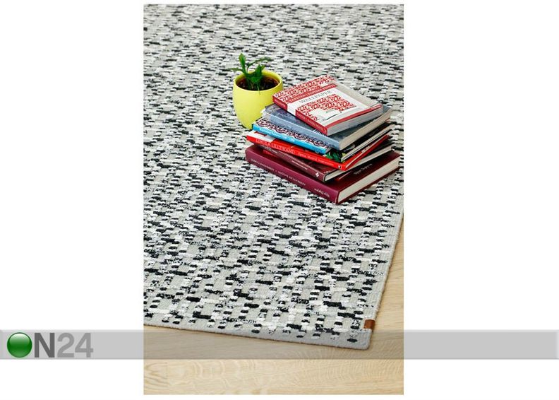 Narma villane käsikootud vaip Virrati silver 160x230 cm suurendatud