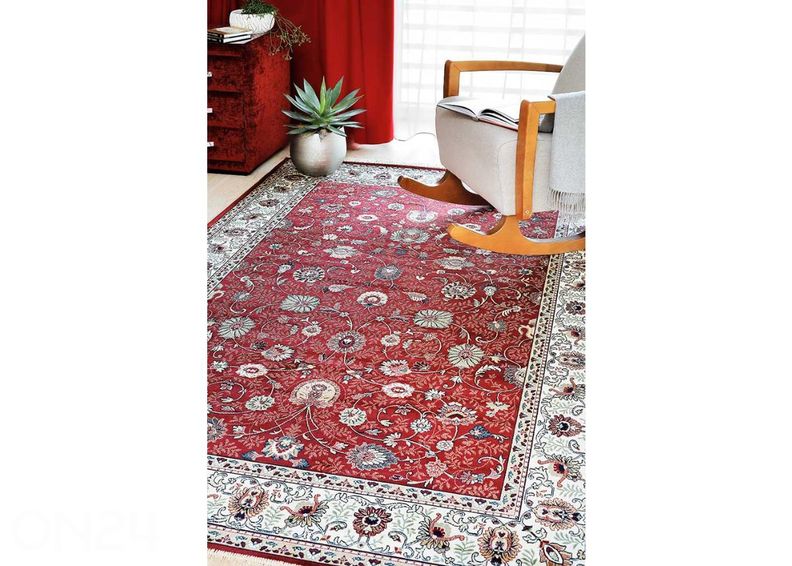 Narma viskoosvaip Almira red 185x275 cm suurendatud