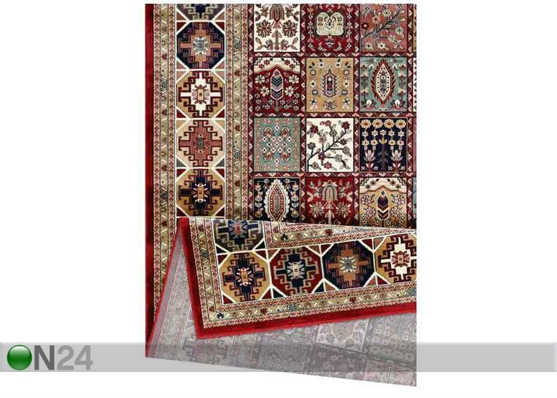 Narma viskoosvaip Zahra red 160x230 cm suurendatud