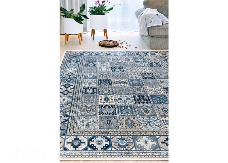 Narma viskoosvaip Zahra sand-blue 160x230 cm suurendatud