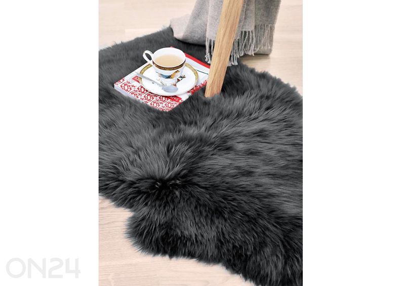 Naturaalne lambanahk Merino carbon Duo ±60x180 cm suurendatud