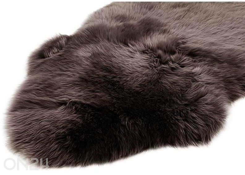 Naturaalne lambanahk Merino chocolate Duo ±60x180 cm suurendatud