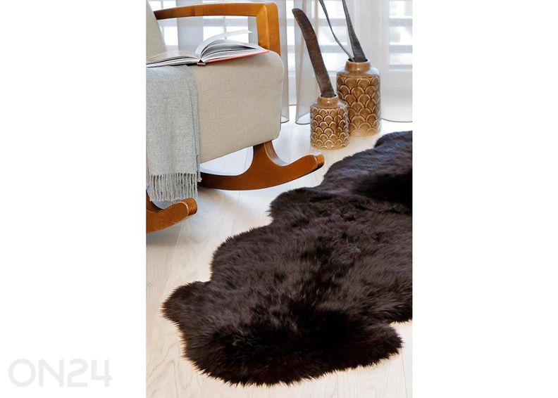 Naturaalne lambanahk Merino chocolate M ±60x90 cm suurendatud