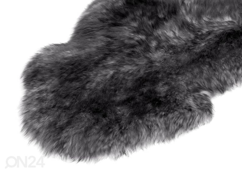 Naturaalne lambanahk Merino grey-black frieze M ±60x90 cm suurendatud