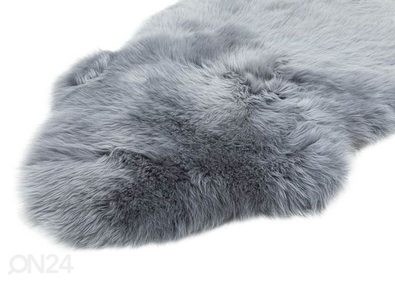 Naturaalne lambanahk Merino grey Duo ±60x180 cm suurendatud