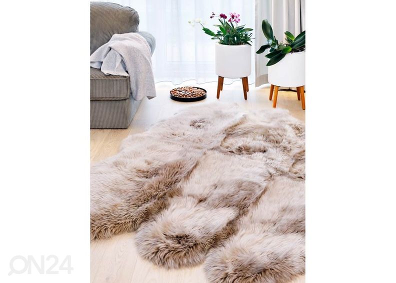 Naturaalne lambanahk Merino mink Octo ±170x180 cm suurendatud