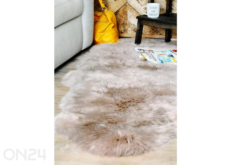 Naturaalne lambanahk Merino mink Quatro ±90x180 cm suurendatud
