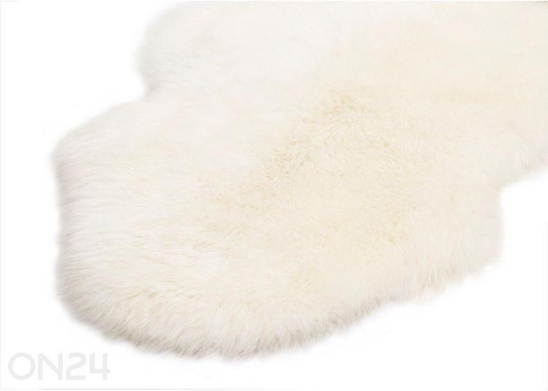 Naturaalne lambanahk Merino natural white Octo ±170x180 cm suurendatud